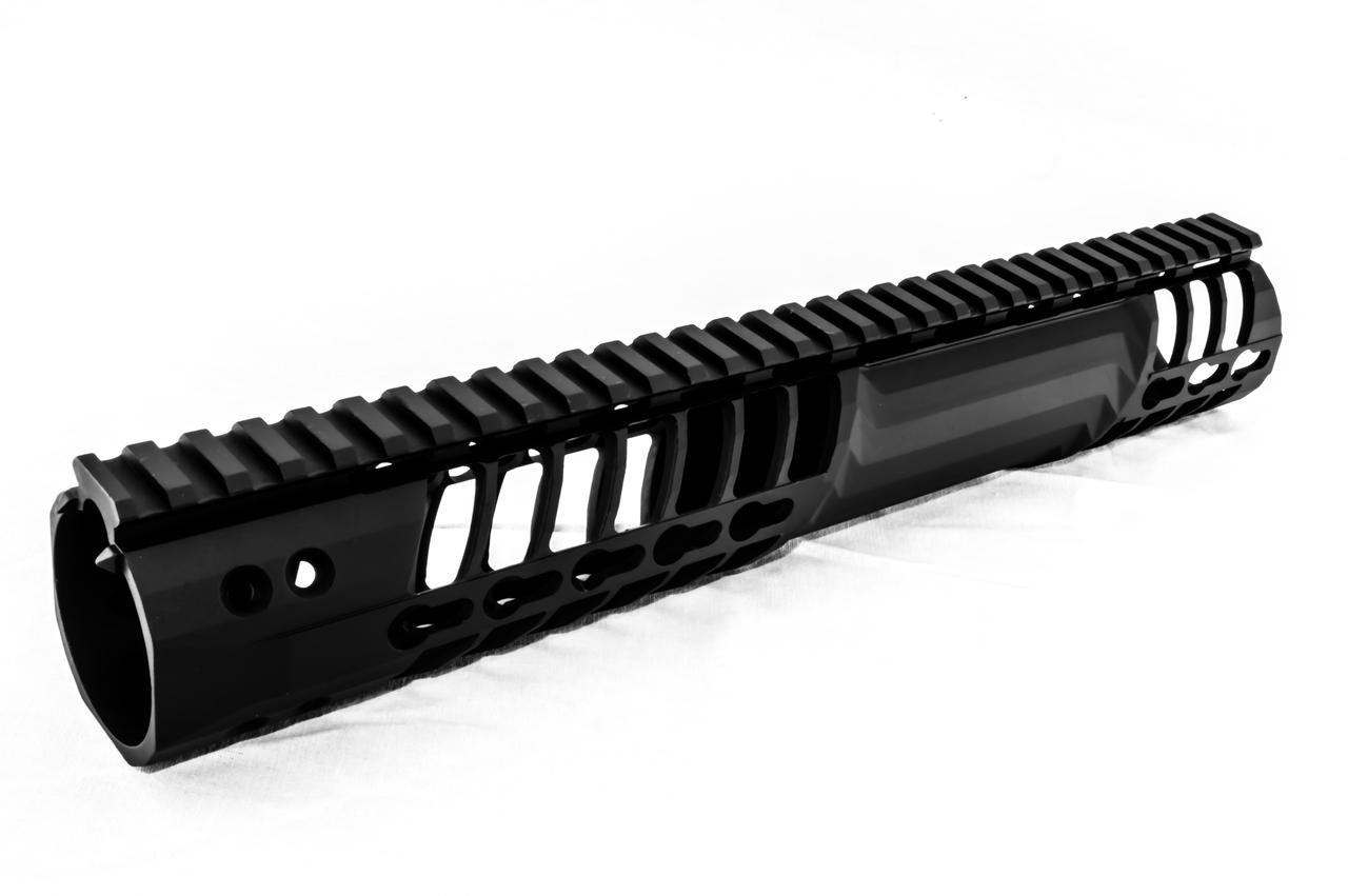 F-1 Firearms C7K Contoured AR-15 Handguard - KeyMod - Black - 9.75